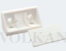 V108-Beyaz Plastik Kapaklı K&ouml;şe Bağlantı (Beyaz)