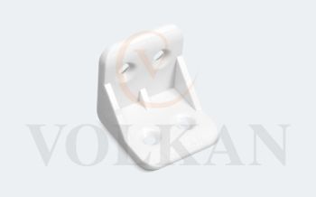 V141-Beyaz Plastik K&ouml;şe Bağlantı (Beyaz)